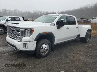 2021 GMC Sierra 3500HD Denali z VIN 1GT49WEY4MF166811, wystawiony jako Copart lot #42404875 z przebiegiem 70 544 mil mil oraz Szkoda całkowita • Salvage title. Historia ofert i sprzedaży dostępna na DreamBid. Obrazek 1.