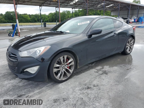 2013 Hyundai Genesis Coupe Grand Touring with VIN KMHHU6KJ7DU098549, listed as a Copart auction lot 57815265 with 115,763 mi miles and Salvage title. Bid and sale history available at DreamBid. Image 1.