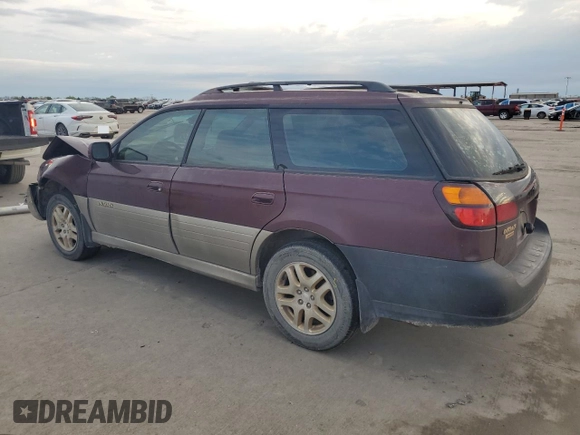 2000 Subaru Legacy Outback Limited z VIN 4S3BH6865Y7605664, wystawiony jako Copart lot #50574195 z przebiegiem 141 501 mil mil oraz Szkoda całkowita • Salvage title. Historia ofert i sprzedaży dostępna na DreamBid. Obrazek 2.