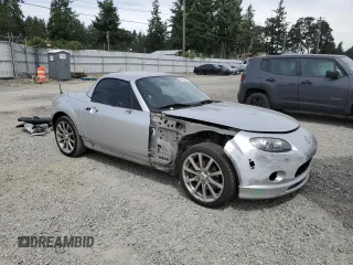 2008 Mazda MX-5 Miata Touring with VIN JM1NC26F780146072, listed as a Copart auction lot 65602695 with 124,607 mi miles and Salvage title. Bid and sale history available at DreamBid. Image 4.