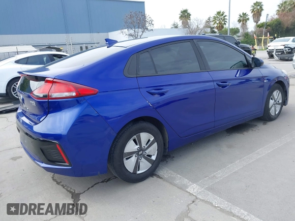 2019 Hyundai Ioniq Blue with VIN KMHC65LC1KU178876, listed as a IAAI auction lot 41718230 with 179,970 mi miles and . Bid and sale history available at DreamBid. Image 4.