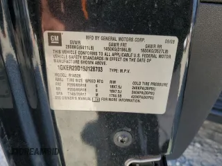 2009 GMC Acadia SLT1 with VIN 1GKER23D19J128703, listed as a Copart auction lot 47024315 with 165,179 mi miles and Salvage Title. Bid and sale history available at carsss.com. Image 13.