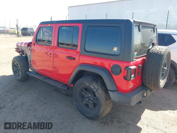 2020 Jeep Wrangler Unlimited Willys with VIN 1C4HJXDN5LW130646, listed as a IAAI auction lot 41979764 with 66,244 mi miles and . Bid and sale history available at DreamBid. Image 3.