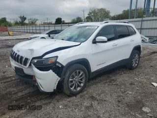 2020 Jeep Cherokee Latitude Plus with VIN 1C4PJLLB0LD582320, listed as a Copart auction lot 55795155 with 90,585 mi miles and Salvage title. Bid and sale history available at DreamBid. Image 1.