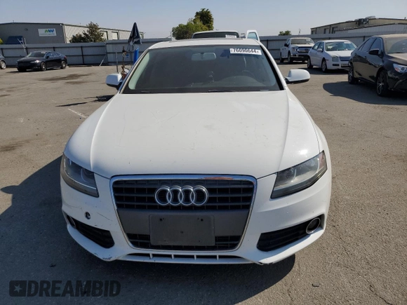 2010 Audi A4 2.0T Premium with VIN WAUAFAFL2AN035487, listed as a Copart auction lot 76090644 with 142,362 mi miles and Salvage Title. Bid and sale history available at carsss.com. Image 5.