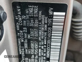 2011 Hyundai Veracruz GLS with VIN KM8NUDCC0BU146008, listed as a Copart auction lot 64395644 with 119,058 mi miles and Salvage Title. Bid and sale history available at DreamBid. Image 15.