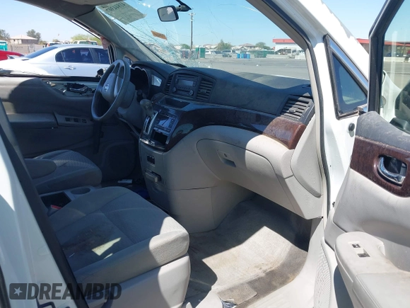 2014 Nissan Quest S with VIN JN8AE2KP6E9106763, listed as a IAAI auction lot 41844397 with 71,342 mi miles and . Bid and sale history available at DreamBid. Image 5.