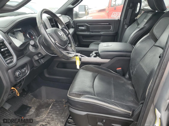 2021 Ram 2500 Laramie with VIN 3C6UR5FJXMG693012, listed as a Copart auction lot 45184295 with 61,940 mi miles and Salvage Title. Bid and sale history available at carsss.com. Image 7.