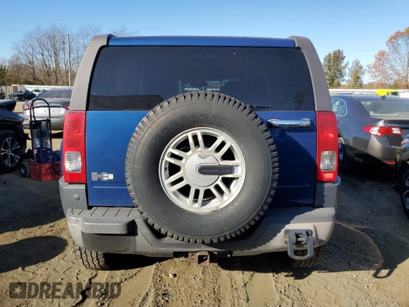 2006 Hummer H3 with VIN 5GTDN136268191996, listed as a Copart auction lot 78899634 with 146,337 mi miles and Salvage Title. Bid and sale history available at carsss.com. Image 6.