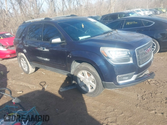 2016 GMC Acadia SLE with VIN 1GKKRPKD1GJ200109, listed as a IAAI auction lot 41033733 with 105,286 mi miles. Bid and sale history available at carsss.com. Image 1.