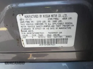 2014 Infiniti Q50 Premium with VIN JN1BV7AP0EM675221, listed as a IAAI auction lot 42551726 with 191,334 mi miles and . Bid and sale history available at DreamBid. Image 9.