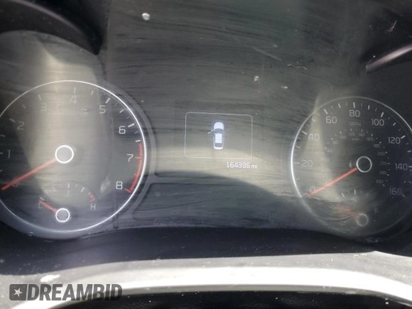 2017 Kia Optima LX with VIN 5XXGT4L36HG128546, listed as a Copart auction lot 57163655 with 164,335 mi miles and Salvage title. Bid and sale history available at DreamBid. Image 9.