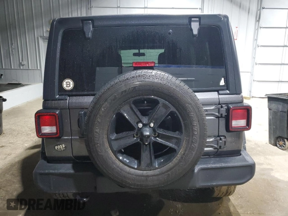 2021 Jeep Wrangler Unlimited Sport S with VIN 1C4HJXDN5MW859800, listed as a Copart auction lot 85436824 with 40,010 mi miles and Salvage Title. Bid and sale history available at carsss.com. Image 6.