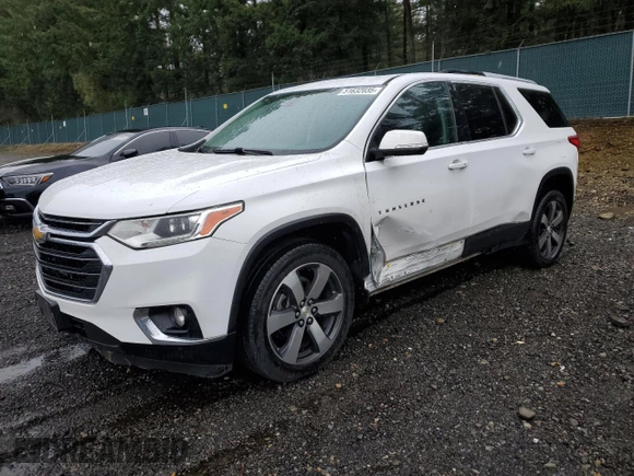 2018 Chevrolet Traverse LT Leather with VIN 1GNEVHKW8JJ277960, listed as a Copart auction lot 51632035 with 121,346 mi miles and Salvage Title. Bid and sale history available at carsss.com. Image 1.