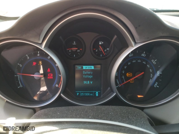 2014 Chevrolet Cruze LS with VIN 1G1PA5SH5E7178392, listed as a Copart auction lot 74535974 with 51,906 mi miles and Salvage Title. Bid and sale history available at carsss.com. Image 9.