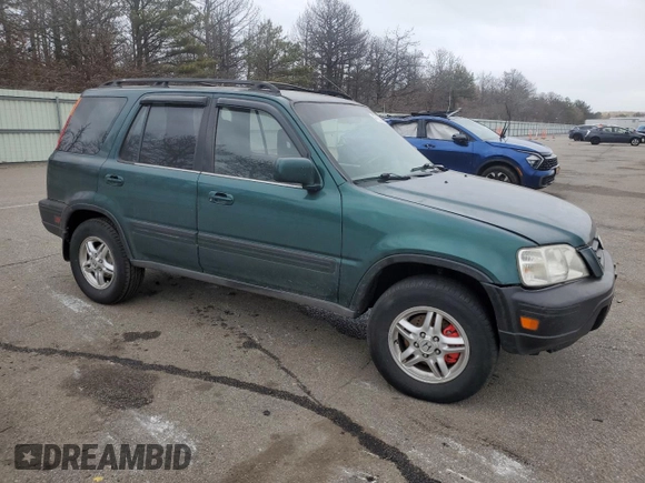 1999 Honda CR-V EX with VIN JHLRD1861XC012468, listed as a Copart auction lot 47765225 with 160,224 mi miles and Salvage Title. Bid and sale history available at carsss.com. Image 4.