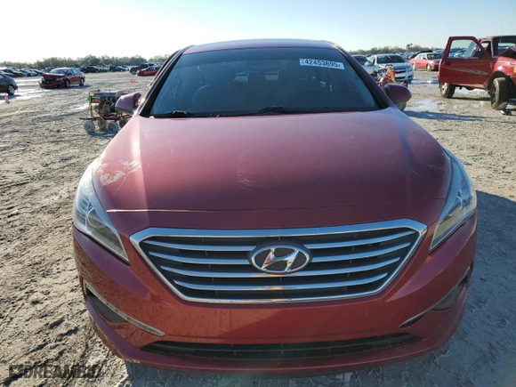 2015 Hyundai Sonata 2.4L SE with VIN 5NPE24AF0FH185480, listed as a Copart auction lot 42453695 with 108,555 mi miles and Salvage Title. Bid and sale history available at carsss.com. Image 5.