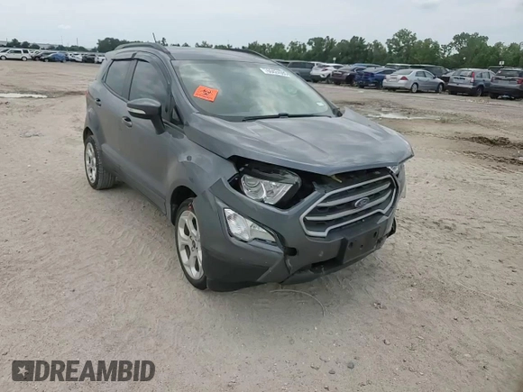2021 Ford EcoSport SE with VIN MAJ3S2GE3MC442575, listed as a Copart auction lot 60424595 with 53,506 mi miles and Salvage title. Bid and sale history available at DreamBid. Image 14.