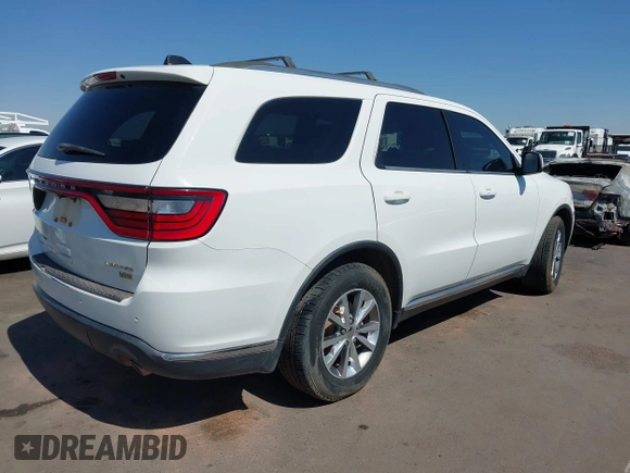 2015 Dodge Durango Limited with VIN 1C4RDJDG0FC795602, listed as a IAAI auction lot 42454633 with Not provided miles and . Bid and sale history available at DreamBid. Image 4.