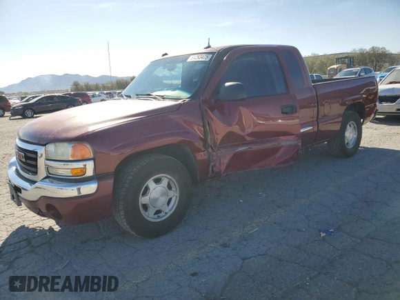2004 GMC Sierra 1500 SLE with VIN 2GTEC19T741171743, listed as a Copart auction lot 51293475 with 215,086 mi miles and Salvage Title. Bid and sale history available at DreamBid. Image 1.