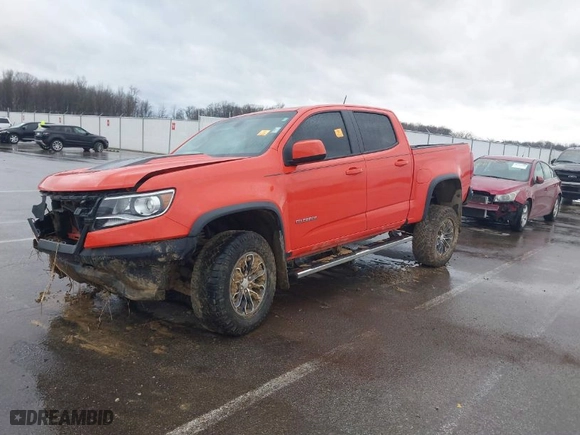 2019 Chevrolet Colorado 4WD ZR2 with VIN 1GCGTEEN1K1160280, listed as a IAAI auction lot 41166240 with 71,529 mi miles. Bid and sale history available at carsss.com. Image 2.