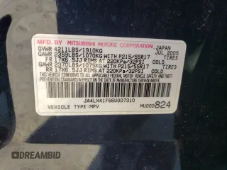 2006 Mitsubishi Outlander SE with VIN JA4LX41F66U007310, listed as a Copart auction lot 77763124 with 100,283 mi miles and Salvage Title. Bid and sale history available at carsss.com. Image 12.