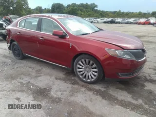 2013 Lincoln MKS with VIN 1LNHL9DK7DG614689, listed as a IAAI auction lot 28297434 with 122,209 mi miles. Bid and sale history available at carsss.com. Image 1.