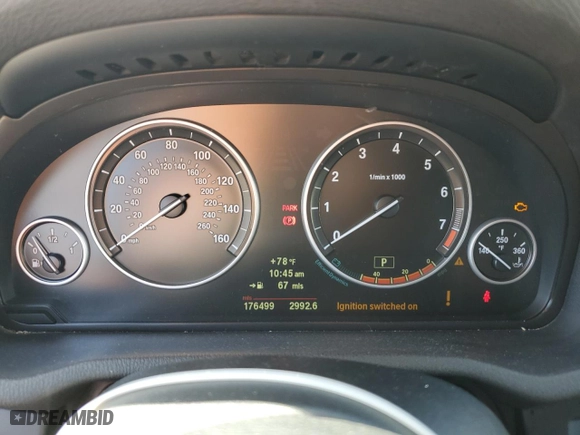 2013 BMW X3 xDrive28i with VIN 5UXWX9C59D0A28341, listed as a Copart auction lot 52053615 with 176,499 mi miles and Clean Title. Bid and sale history available at carsss.com. Image 9.