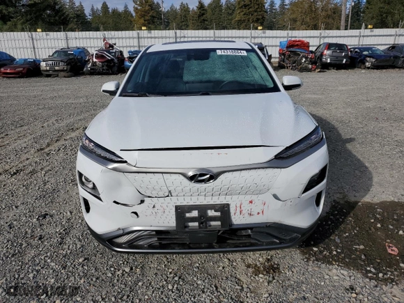 2020 Hyundai Kona Electric Ultimate with VIN KM8K53AG6LU064270, listed as a Copart auction lot 74318884 with 97,192 mi miles and Salvage Title. Bid and sale history available at carsss.com. Image 5.
