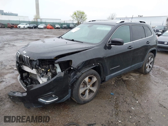 2019 Jeep Cherokee Limited with VIN 1C4PJMDX4KD251190, listed as a IAAI auction lot 41971282 with 28,207 mi miles and . Bid and sale history available at DreamBid. Image 2.