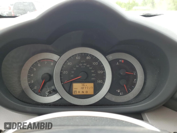 2009 Toyota RAV4 with VIN JTMZF35V895002624, listed as a Copart auction lot 54129265 with 187,717 mi miles and Salvage Title. Bid and sale history available at DreamBid. Image 9.