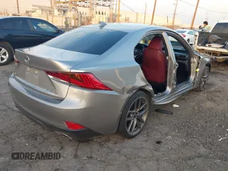 2017 Lexus IS with VIN JTHBA1D23H5056020, listed as a IAAI auction lot 41013926 with 132,315 mi miles. Bid and sale history available at carsss.com. Image 4.