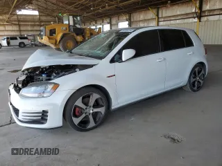 2016 Volkswagen Golf GTI Autobahn with VIN 3VW4T7AU0GM031322, listed as a Copart auction lot 68735734 with 65,964 mi miles and Salvage Title. Bid and sale history available at carsss.com. Image 1.
