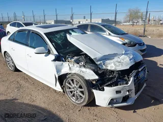 2014 Audi A4 Premium Plus with VIN WAUFFAFL4EN028018, listed as a IAAI auction lot 41539368 with 112,570 mi miles. Bid and sale history available at carsss.com. Image 1.