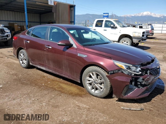 2020 Kia Optima LX with VIN 5XXGT4L39LG385080, listed as a Copart auction lot 58783875 with 117,126 mi miles and Salvage title. Bid and sale history available at DreamBid. Image 4.