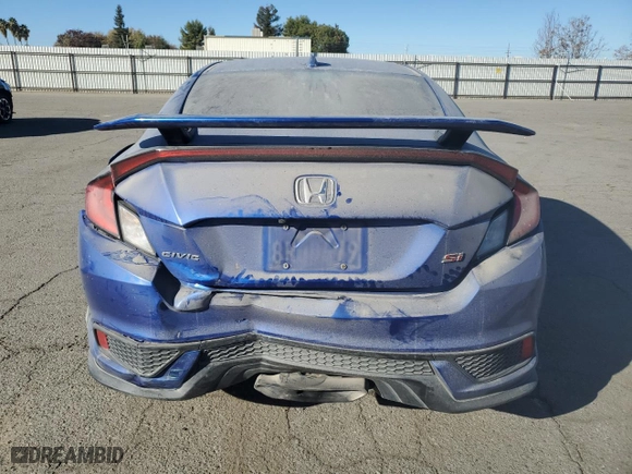 2020 Honda Civic Si Coupe with VIN 2HGFC3A53LH753374, listed as a Copart auction lot 81543424 with 92,643 mi miles and Salvage Title. Bid and sale history available at carsss.com. Image 6.