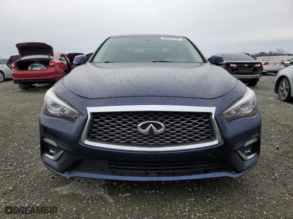 2020 Infiniti Q50 EDITION 30 with VIN JN1EV7AP9LM205974, listed as a Copart auction lot 43288145 with 144,454 mi miles and Salvage Title. Bid and sale history available at carsss.com. Image 5.