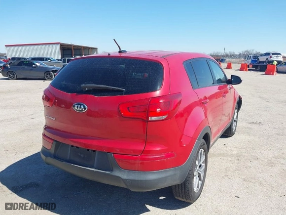 2015 Kia Sportage LX with VIN KNDPB3AC4F7702194, listed as a IAAI auction lot 41752864 with 170,256 mi miles. Bid and sale history available at carsss.com. Image 4.