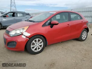 2013 Kia Rio LX with VIN KNADM5A32D6210014, listed as a Copart auction lot 86190454 with 160,175 mi miles and Salvage Title. Bid and sale history available at carsss.com. Image 1.