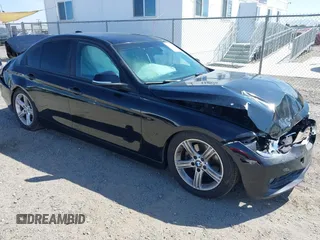 2015 BMW 3 Series 320i with VIN WBA3B1C57FK138441, listed as a IAAI auction lot 42034649 with 1 mi miles. Bid and sale history available at carsss.com. Image 1.