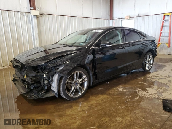 2016 Ford Fusion Titanium with VIN 3FA6P0K97GR405256, listed as a Copart auction lot 55289995 with 124,159 mi miles and Salvage Title. Bid and sale history available at DreamBid. Image 1.