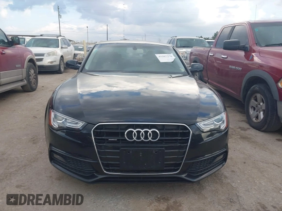 2016 Audi A5 Premium Plus with VIN WAUM2AFR9GA043714, listed as a IAAI auction lot 41507270 with 35,270 mi miles. Bid and sale history available at carsss.com. Image 12.