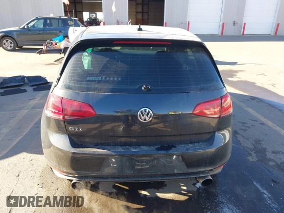 2017 Volkswagen Golf GTI S with VIN 3VW5T7AU0HM063368, listed as a IAAI auction lot 41074433 with 74,179 mi miles. Bid and sale history available at carsss.com. Image 15.