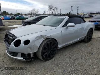 2012 Bentley Continental GT with VIN SCBGR3ZA2CC077346, listed as a Copart auction lot 49096205 with 33,938 mi miles and Salvage title. Bid and sale history available at DreamBid. Image 1.