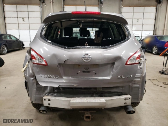 2011 Nissan Murano SV with VIN JN8AZ1MW0BW156347, listed as a Copart auction lot 48242205 with 163,489 mi miles and Non Repairable. Bid and sale history available at carsss.com. Image 6.