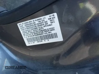2010 Honda Odyssey EX-L with VIN 5FNRL3H76AB040457, listed as a IAAI auction lot 42214329 with 182,051 mi miles and . Bid and sale history available at carsss.com. Image 9.