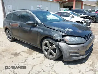 2016 Volkswagen Golf SportWagen TSI S with VIN 3VWC17AU1GM503786, listed as a IAAI auction lot 42120980 with 162,996 mi miles. Bid and sale history available at carsss.com. Image 1.