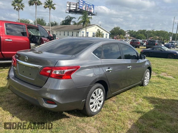 2017 Nissan Sentra S with VIN 3N1AB7AP4HY385568, listed as a Copart auction lot 54364455 with 124,776 mi miles and Clean Title. Bid and sale history available at carsss.com. Image 4.