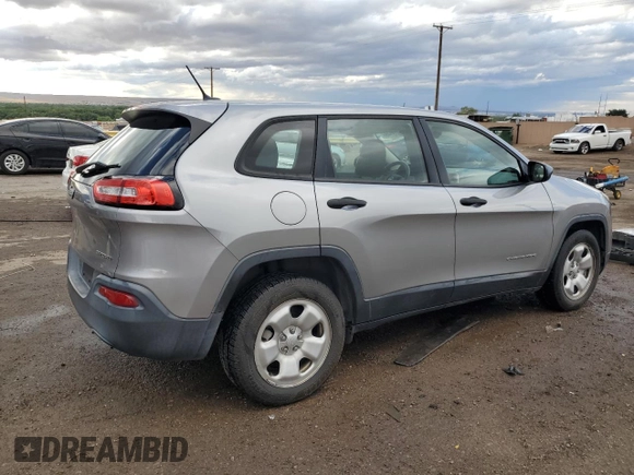 2015 Jeep Cherokee Sport z VIN 1C4PJLAB1FW711631, wystawiony jako Copart lot #58373145 z przebiegiem 123 683 mil mil oraz Szkoda całkowita • Salvage title. Historia ofert i sprzedaży dostępna na DreamBid. Obrazek 3.