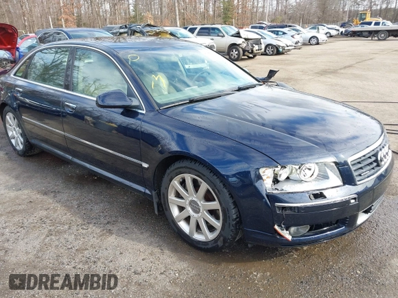2005 Audi A8 L with VIN WAUML44E65N005541, listed as a IAAI auction lot 41488721 with 84,545 mi miles. Bid and sale history available at carsss.com. Image 1.